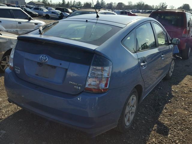 JTDKB20UX57054437 - 2005 TOYOTA PRIUS BLUE photo 4