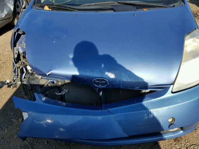 JTDKB20UX57054437 - 2005 TOYOTA PRIUS BLUE photo 7