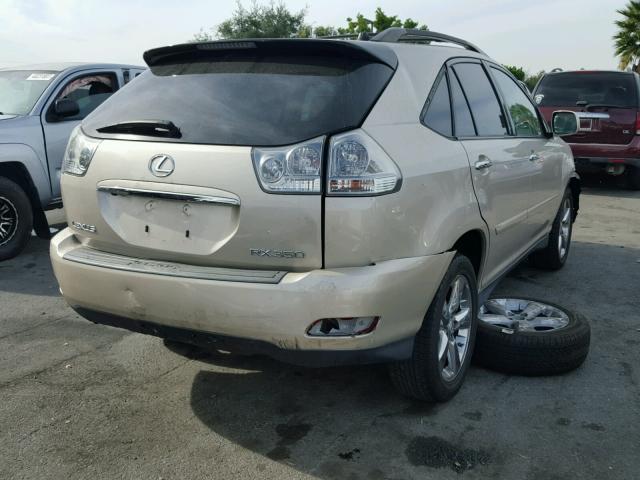 2T2GK31U68C044514 - 2008 LEXUS RX 350 TAN photo 4