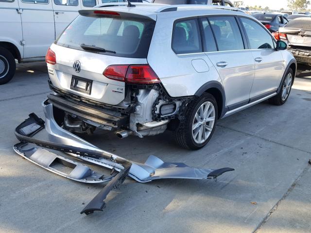 3VWH17AU8HM508569 - 2017 VOLKSWAGEN GOLF ALLTR SILVER photo 4