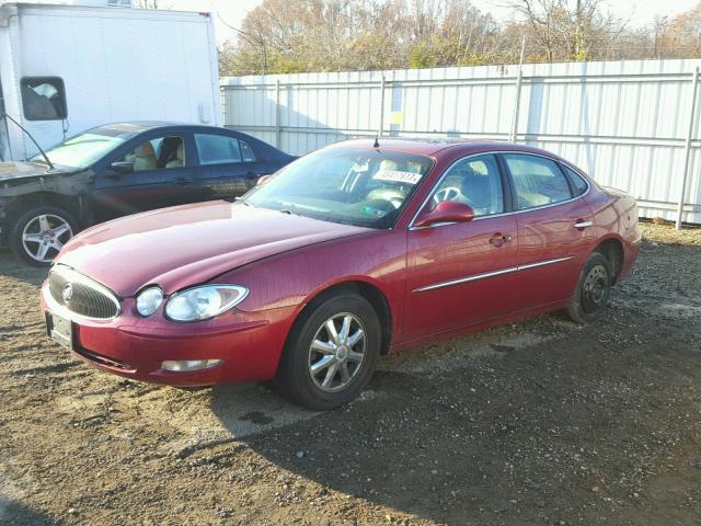 2G4WD532651316261 - 2005 BUICK LACROSSE C BURGUNDY photo 2