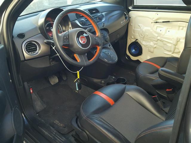 3C3CFFGE6FT623185 - 2015 FIAT 500 ELECTR GRAY photo 5