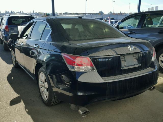 1HGCP36899A020604 - 2009 HONDA ACCORD EXL BLACK photo 3