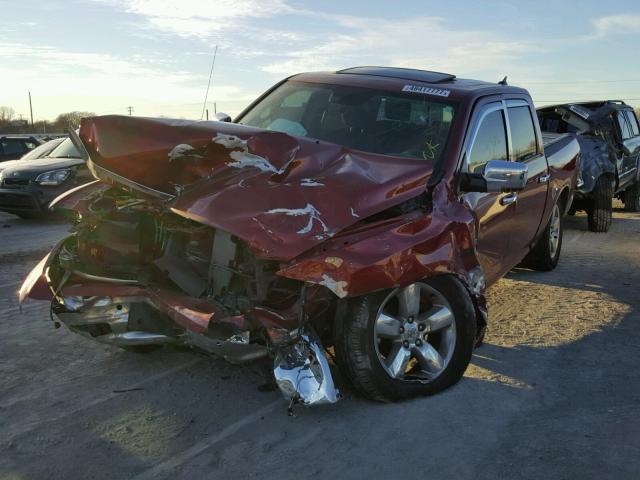 1C6RR7LT1FS642212 - 2015 RAM 1500 SLT BURGUNDY photo 2