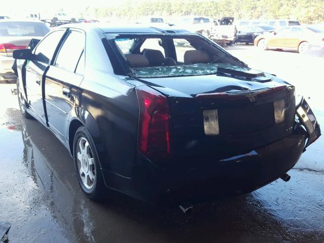 1G6DM577340114556 - 2004 CADILLAC CTS BLACK photo 3