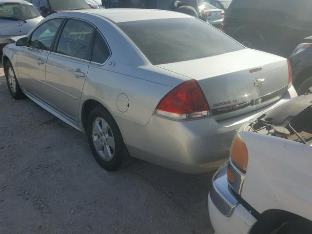 2G1WT57N591268150 - 2009 CHEVROLET IMPALA 1LT SILVER photo 3