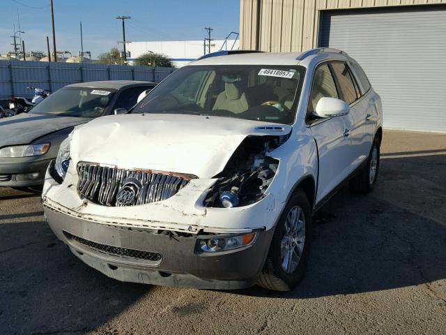 5GAEV13708J275283 - 2008 BUICK ENCLAVE CX WHITE photo 2