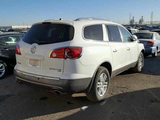 5GAEV13708J275283 - 2008 BUICK ENCLAVE CX WHITE photo 4