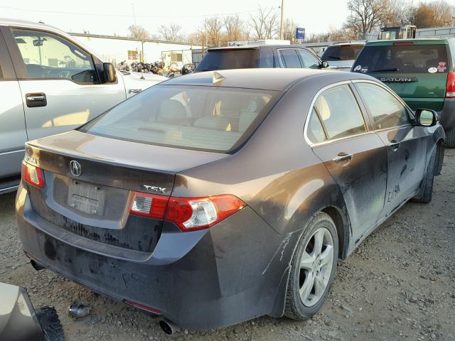 JH4CU26659C008694 - 2009 ACURA TSX GRAY photo 4