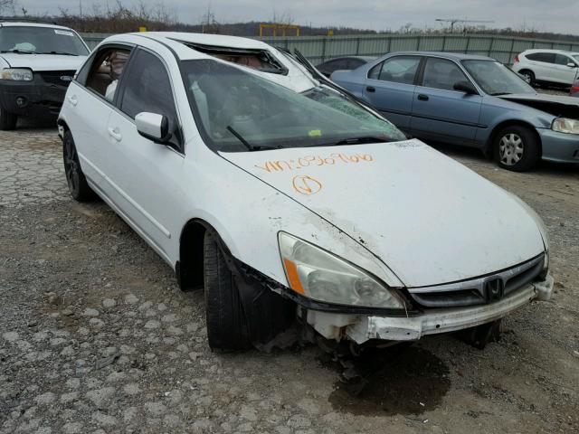 1HGCM66567A036966 - 2007 HONDA ACCORD EX WHITE photo 1