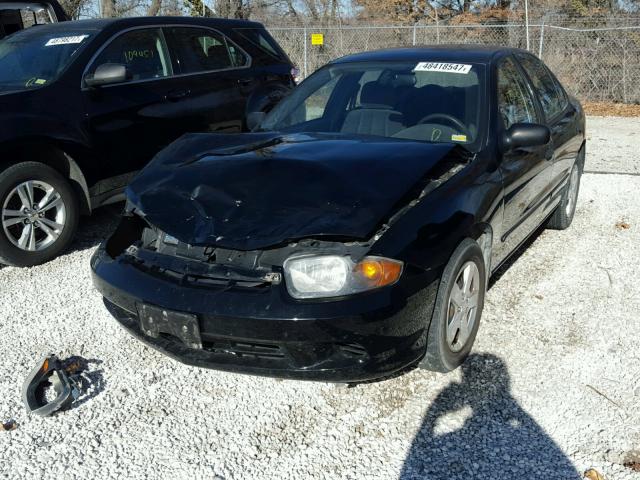 1G1JF52F947130317 - 2004 CHEVROLET CAVALIER L BLACK photo 2