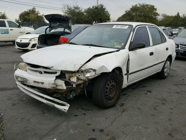 1NXBR12E4XZ211746 - 1999 TOYOTA COROLLA VE WHITE photo 2