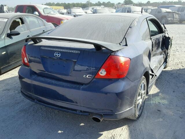 JTKDE177250047624 - 2005 TOYOTA SCION TC BLUE photo 4