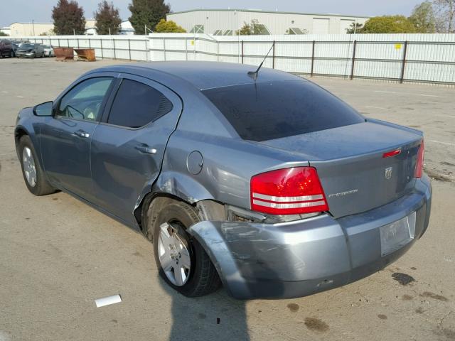 1B3LC46JX8N220161 - 2008 DODGE AVENGER SE BLUE photo 3