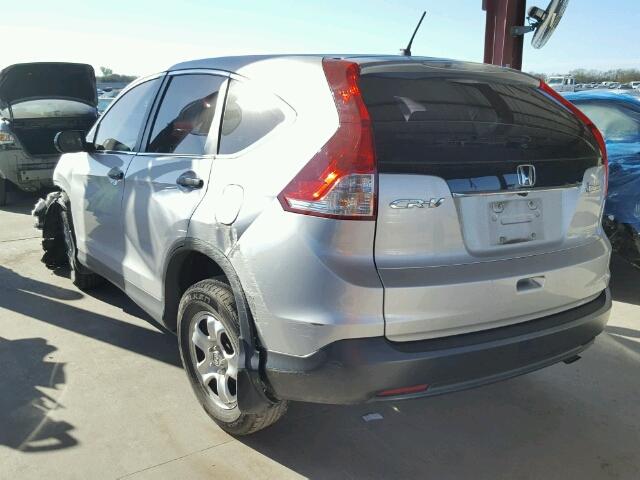 3CZRM3H33DG703051 - 2013 HONDA CR-V LX SILVER photo 3