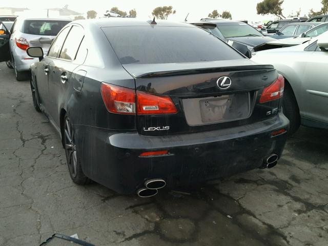 JTHBP262285000894 - 2008 LEXUS IS-F BLACK photo 3