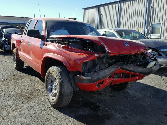 1D7HL38K94S570385 - 2004 DODGE DAKOTA QUA RED photo 1