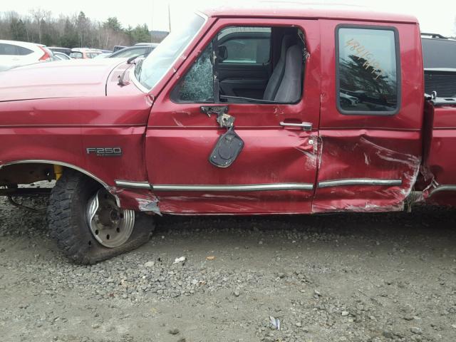 1FTHX26G6SKA59060 - 1995 FORD F250 MAROON photo 9