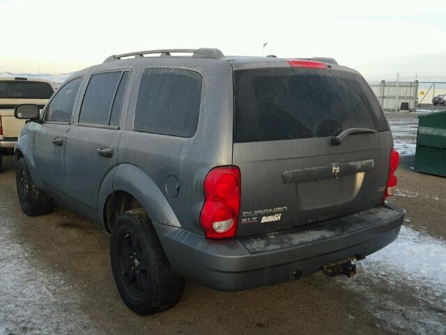 1D8HB48P07F583619 - 2007 DODGE DURANGO SL GRAY photo 3