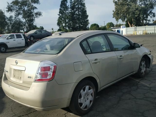 3N1AB61E27L603818 - 2007 NISSAN SENTRA 2.0 BEIGE photo 4