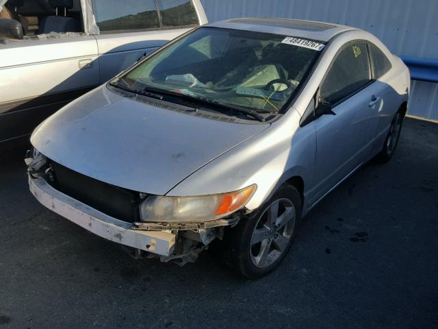 2HGFG12816H558394 - 2006 HONDA CIVIC EX SILVER photo 2