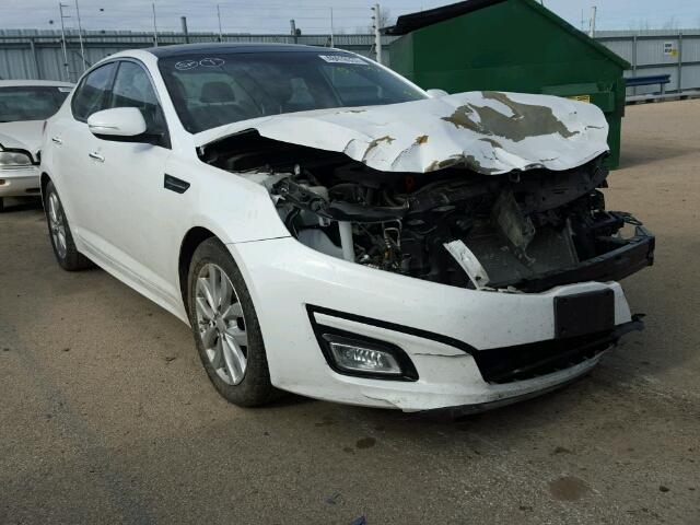 5XXGN4A71FG364860 - 2015 KIA OPTIMA EX WHITE photo 1