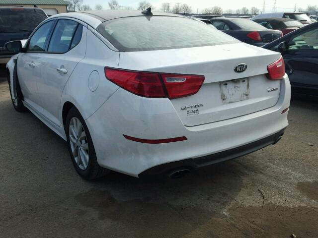 5XXGN4A71FG364860 - 2015 KIA OPTIMA EX WHITE photo 3