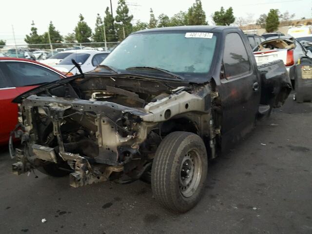 2FTRF07324CA11635 - 2004 FORD F150 SVT L BLACK photo 2