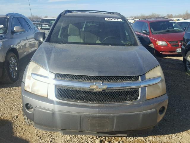 2CNDL13F156128630 - 2005 CHEVROLET EQUINOX LS GRAY photo 9