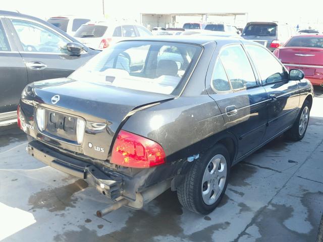 3N1CB51D04L902648 - 2004 NISSAN SENTRA 1.8 BLACK photo 4