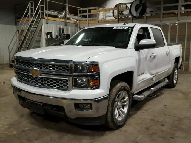 3GCUKREC3FG345093 - 2015 CHEVROLET SILVERADO WHITE photo 2