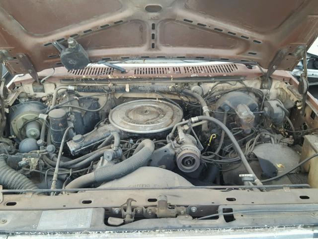 1FTEX15H7FKA60425 - 1985 FORD F150 BROWN photo 7