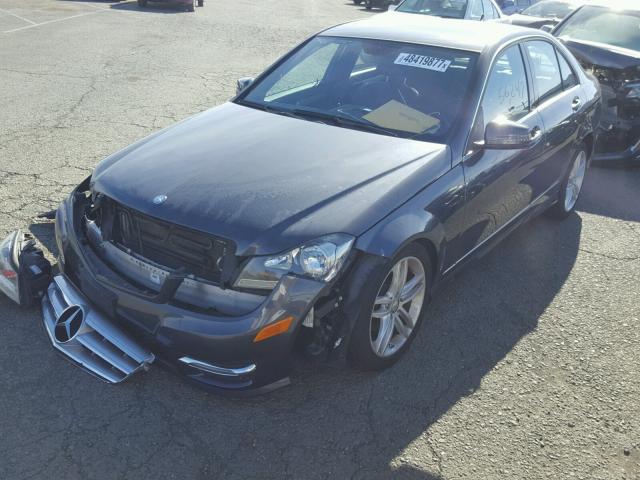 WDDGF4HB5DA787530 - 2013 MERCEDES-BENZ C 250 GRAY photo 2