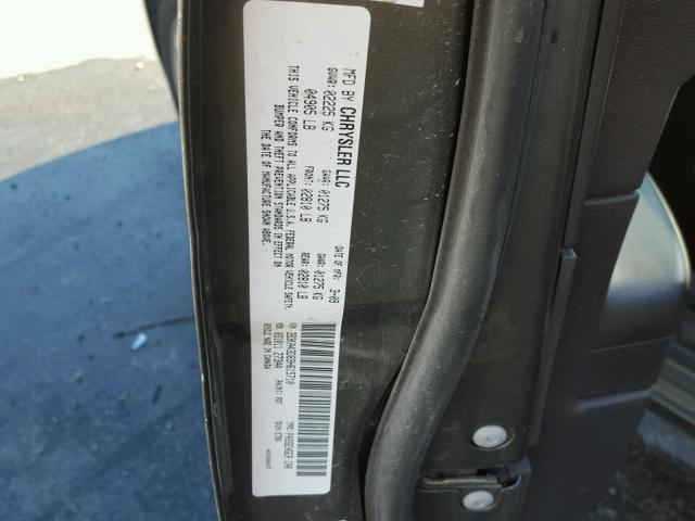 2B3KA43D69H615710 - 2009 DODGE CHARGER GRAY photo 10