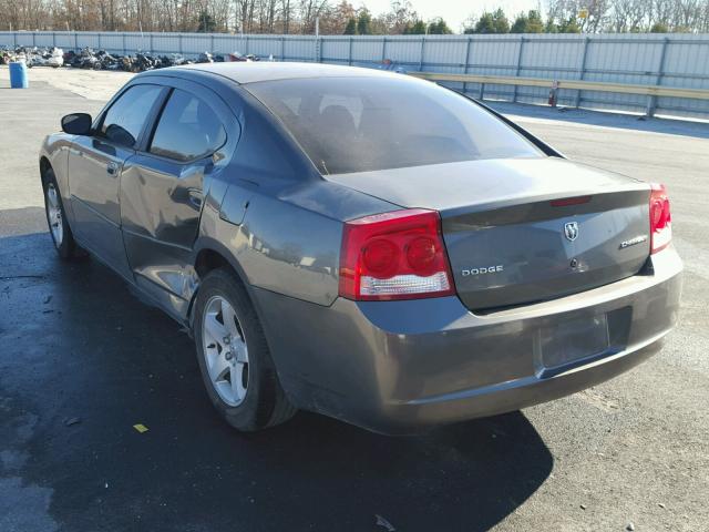 2B3KA43D69H615710 - 2009 DODGE CHARGER GRAY photo 3