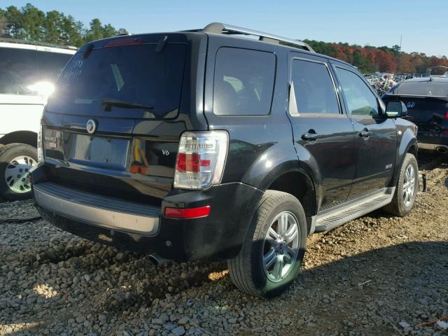 4M2CU87148KJ53893 - 2008 MERCURY MARINER PR BLACK photo 4