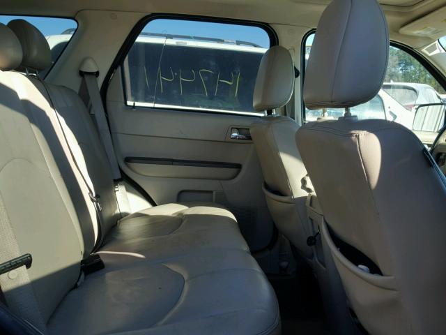 4M2CU87148KJ53893 - 2008 MERCURY MARINER PR BLACK photo 6