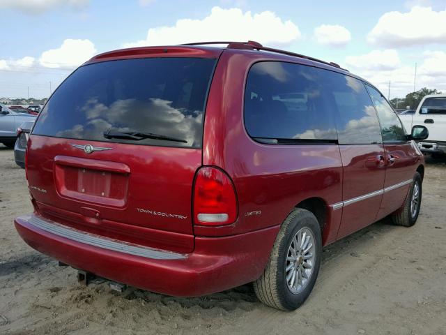 1G4GP64L7YB727900 - 2000 CHRYSLER TOWN & COU RED photo 4