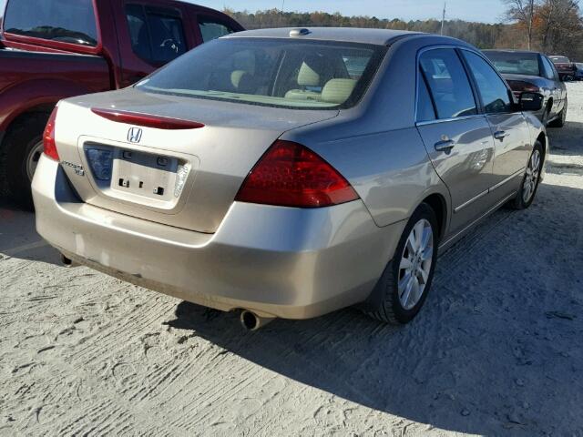 1HGCM66576A056917 - 2006 HONDA ACCORD EX GOLD photo 4