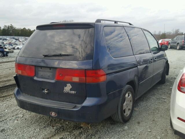 2HKRL1861YH002903 - 2000 HONDA ODYSSEY EX BLUE photo 4