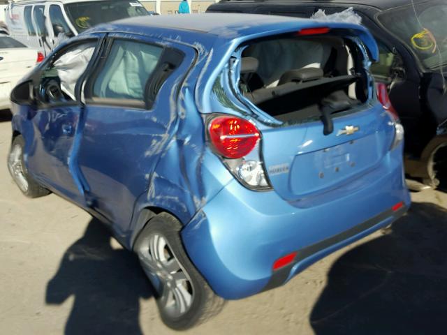 KL8CD6S98EC428302 - 2014 CHEVROLET SPARK 1LT BLUE photo 3