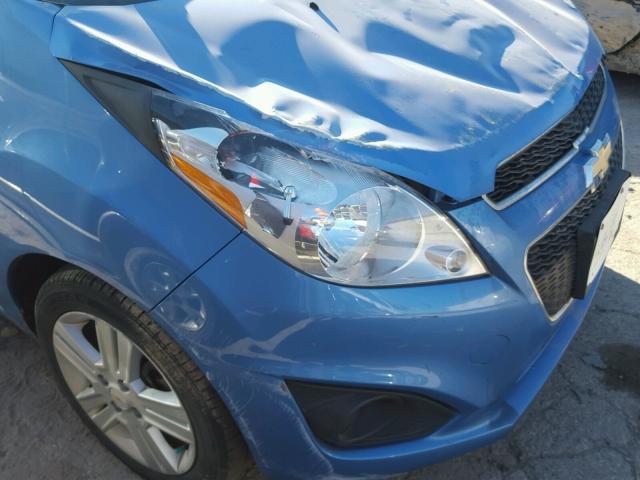 KL8CD6S98EC428302 - 2014 CHEVROLET SPARK 1LT BLUE photo 9