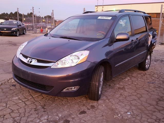 5TDBA22C66S064574 - 2006 TOYOTA SIENNA XLE BLUE photo 2