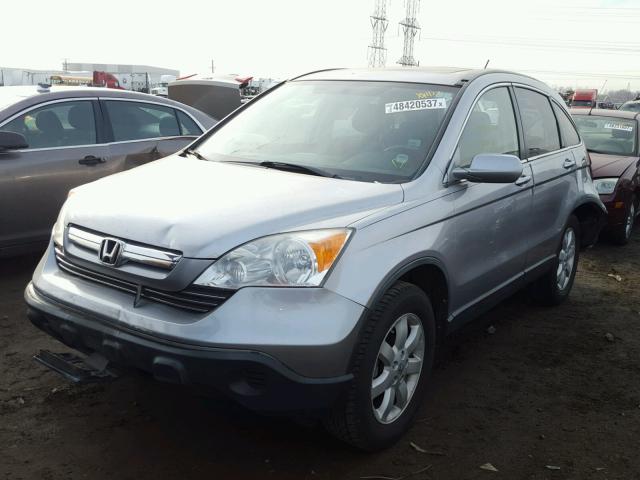 JHLRE48767C114579 - 2007 HONDA CR-V EXL SILVER photo 2