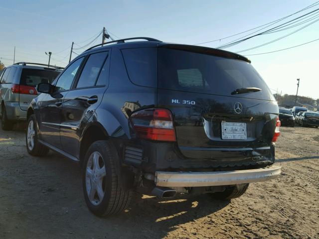 4JGBB86E86A102908 - 2006 MERCEDES-BENZ ML 350 BLACK photo 3