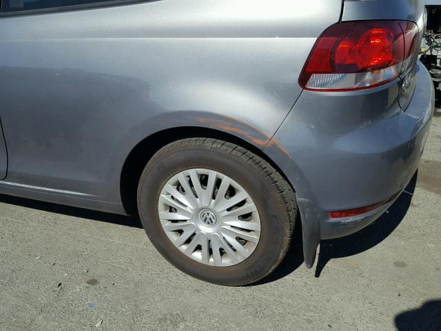 WVWAB7AJ4DW116819 - 2013 VOLKSWAGEN GOLF SILVER photo 9