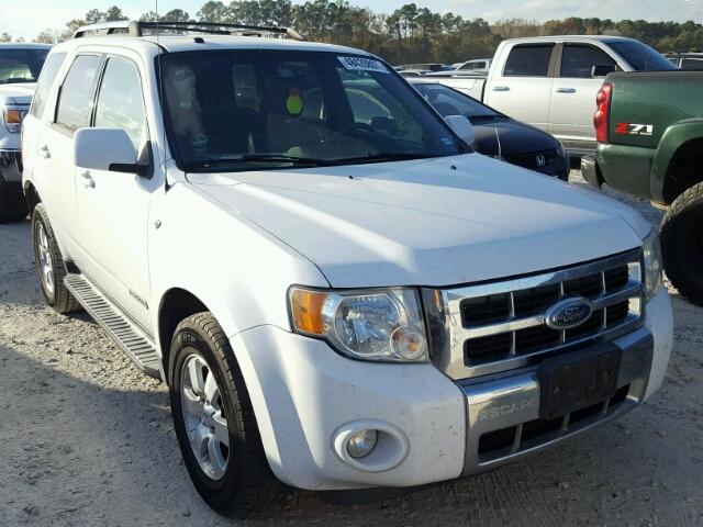 1FMCU04138KC32463 - 2008 FORD ESCAPE LIM WHITE photo 1