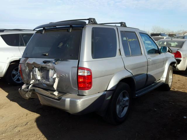 JNRDR09Y91W216024 - 2001 INFINITI QX4 SILVER photo 4