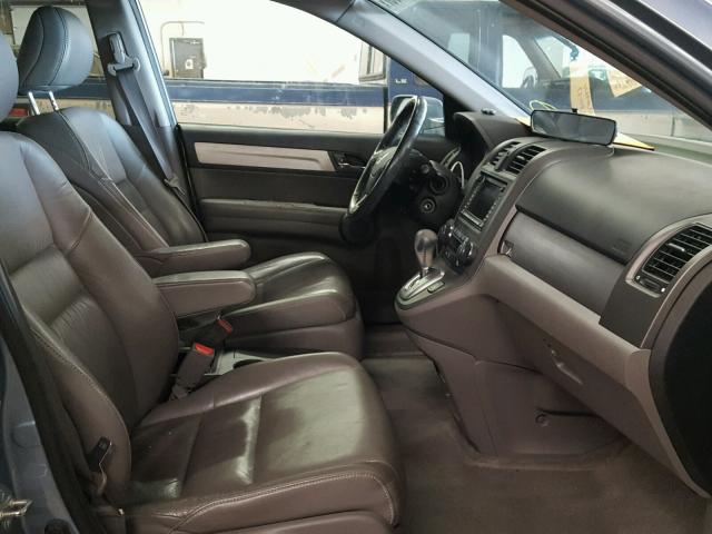 5J6RE4H76AL002220 - 2010 HONDA CR-V EXL BLUE photo 5