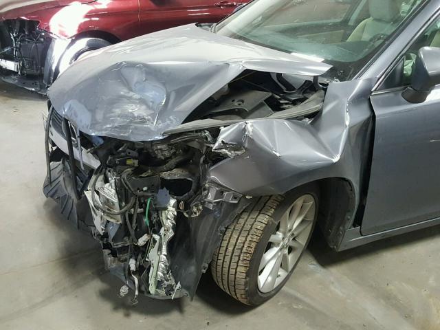 JTHKD5BH2C2110505 - 2012 LEXUS CT 200 GRAY photo 9